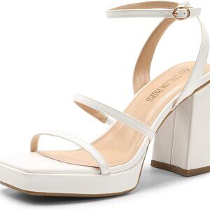 Women's Platform Sandals Strappy Open Toe Ankle Fashion Heels Y2K Dress